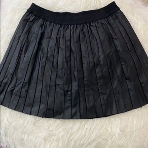 Free People Vegan Leather Skirt Black Size Small